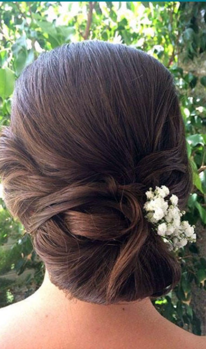 Recogido bajo de novia con paniculata