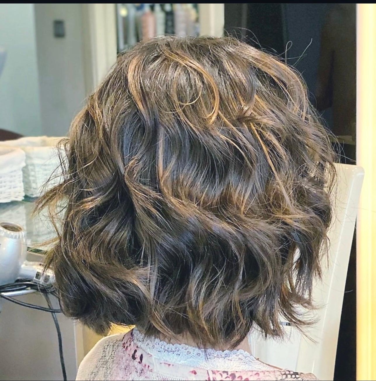 Resultado de ondas recién hechas en el salón